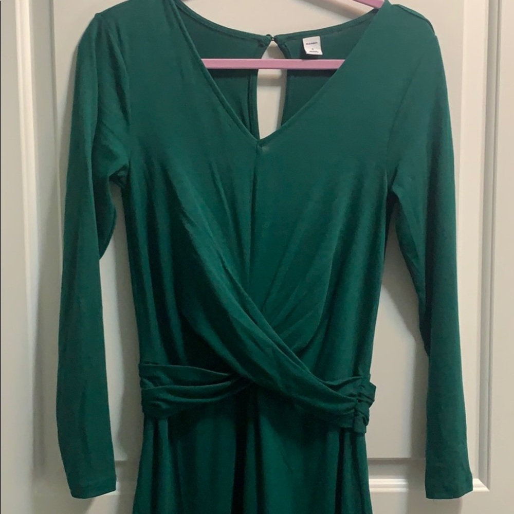 Green cotton jumpsuit